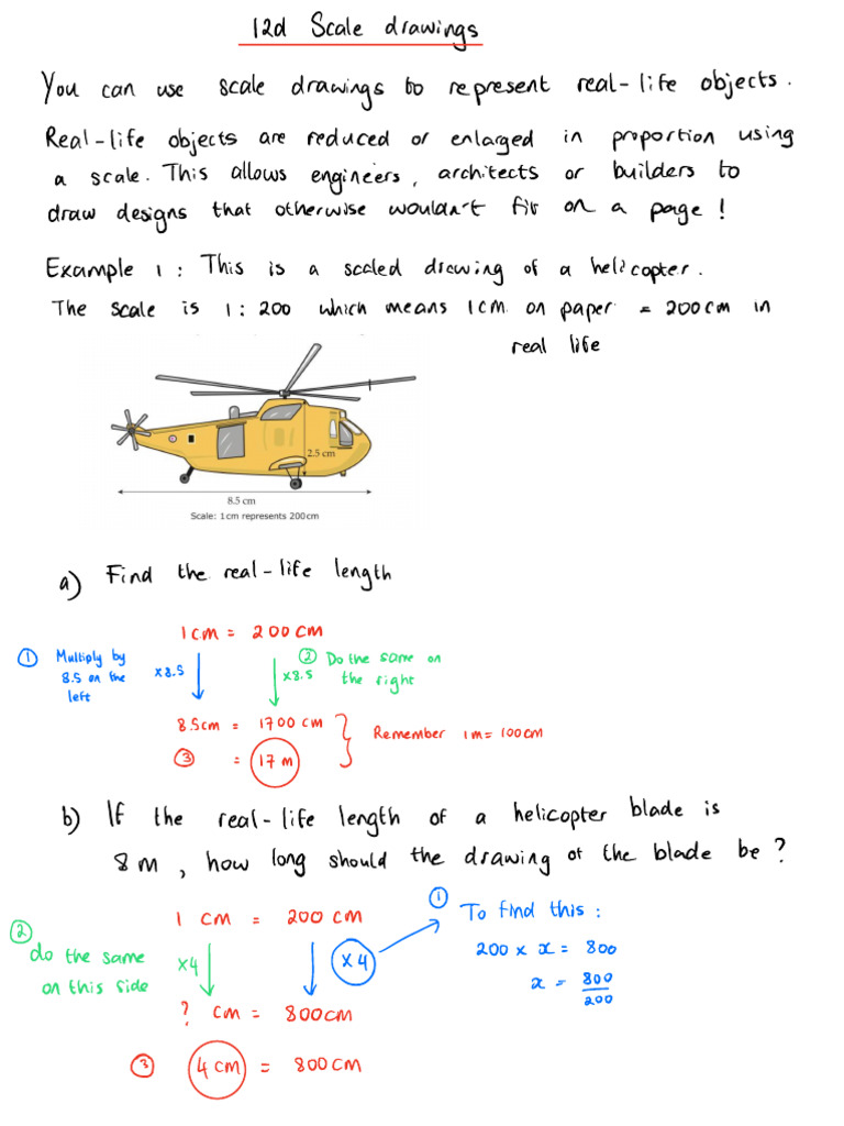 12d Scale Drawings Notes | PDF | Length