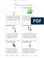 sports reading test