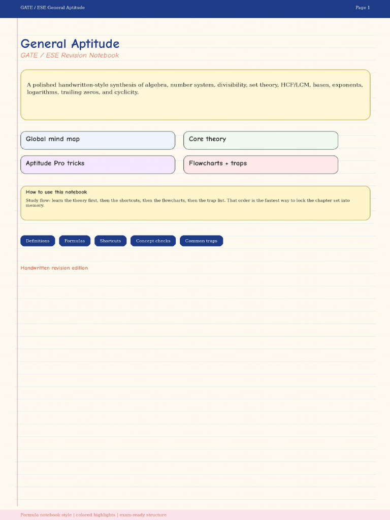 General Aptitude Handwritten Notes Final-2 | PDF