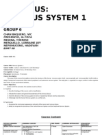 Syllabus: Nervous System 1: Group 6