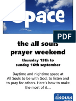 Prayer Weekend - 13th To 16th September 2012 - Intro Flyer