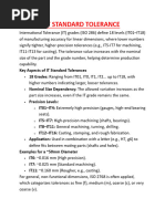 International Tolerance (IT) Grades ISO 286-1 - 2010 (E) Table Chart ...
