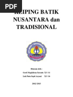 Download Kliping Batik Nusantara Dan Tradisional by Rey_Sankz_Pena_2350 SN104683042 doc pdf