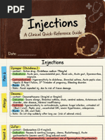 Comprehensive Injection Name List | PDF