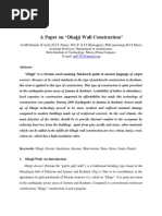 Download A Paper on Dhajji Wall by Danish Ansari SN104690565 doc pdf