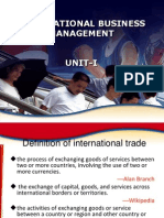 International Business Management Unit-I
