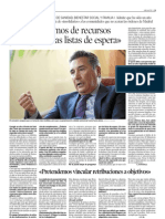 Heraldo de Aragón entrevista a Ricardo Oliván