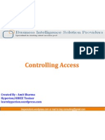 Controlling Access: Created By: Amit Sharma Hyperion/OBIEE Trainer