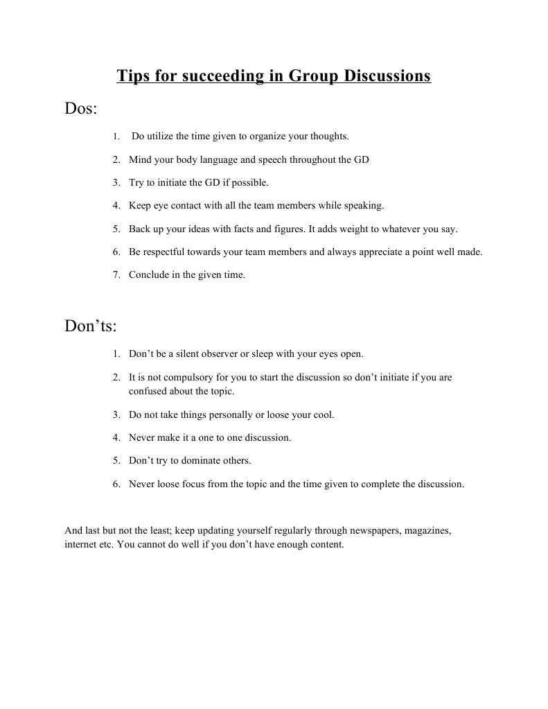 G.D Tips | PDF
