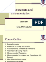 Measurement and Instrumentation: Lecture#1