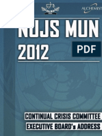 Crisis Committee - Executive Board's Address (NUJSMUN '12)