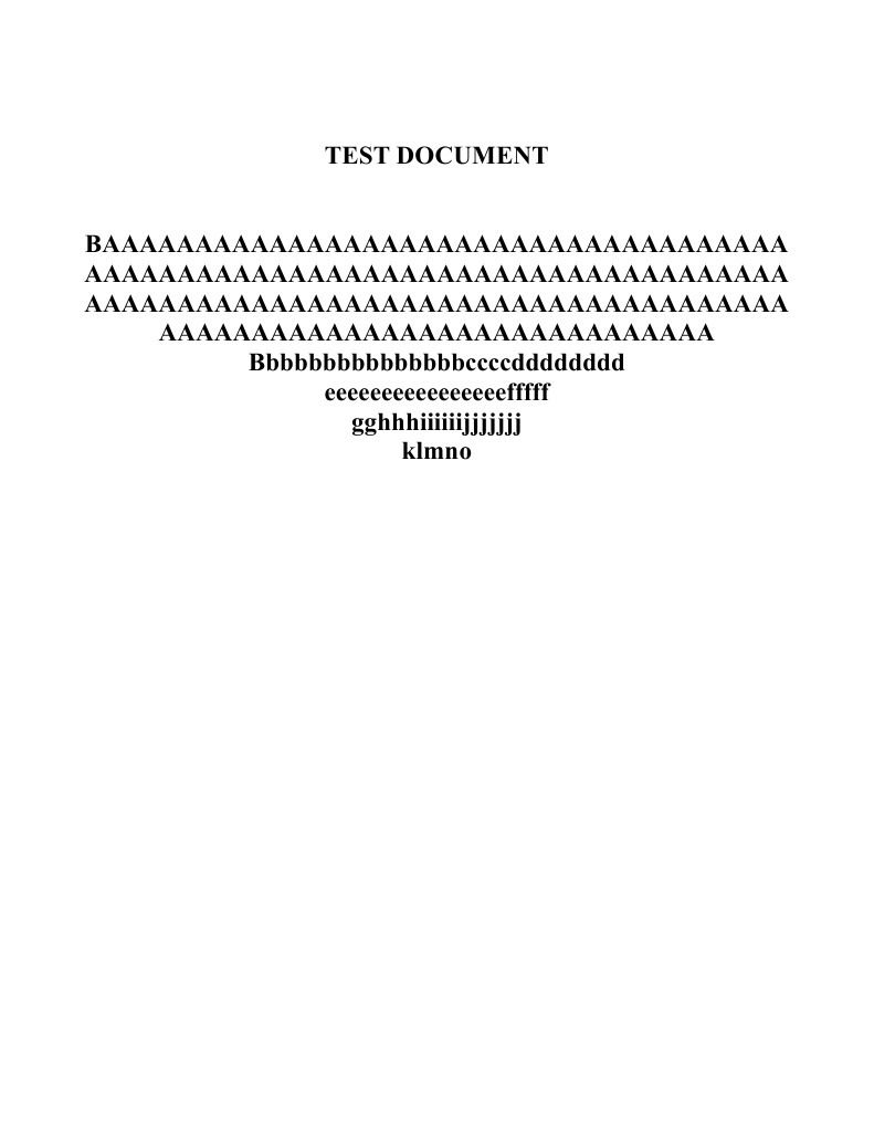 Test Document Overview | PDF