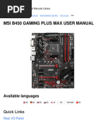 Manual de Usuario Placa Base MSI MPG X570 GAMING PLUS | PDF