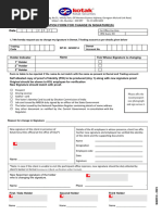 BSV Signature Verification Form | PDF
