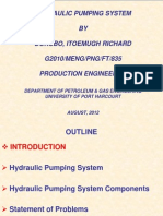 Hydraulic Pumping System BY Dokubo, Itoemugh Richard G2010/MENG/PNG/FT/835 Production Engineering