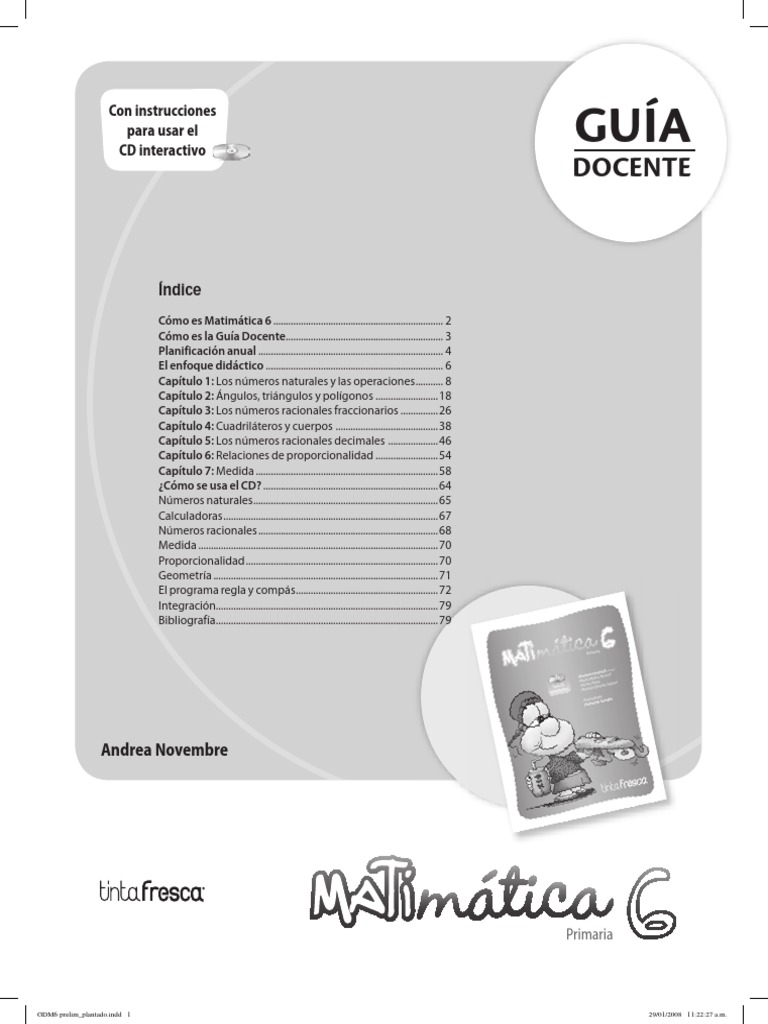 6to Mate Matias Docente | PDF | Fracción (Matemáticas) | Maestros