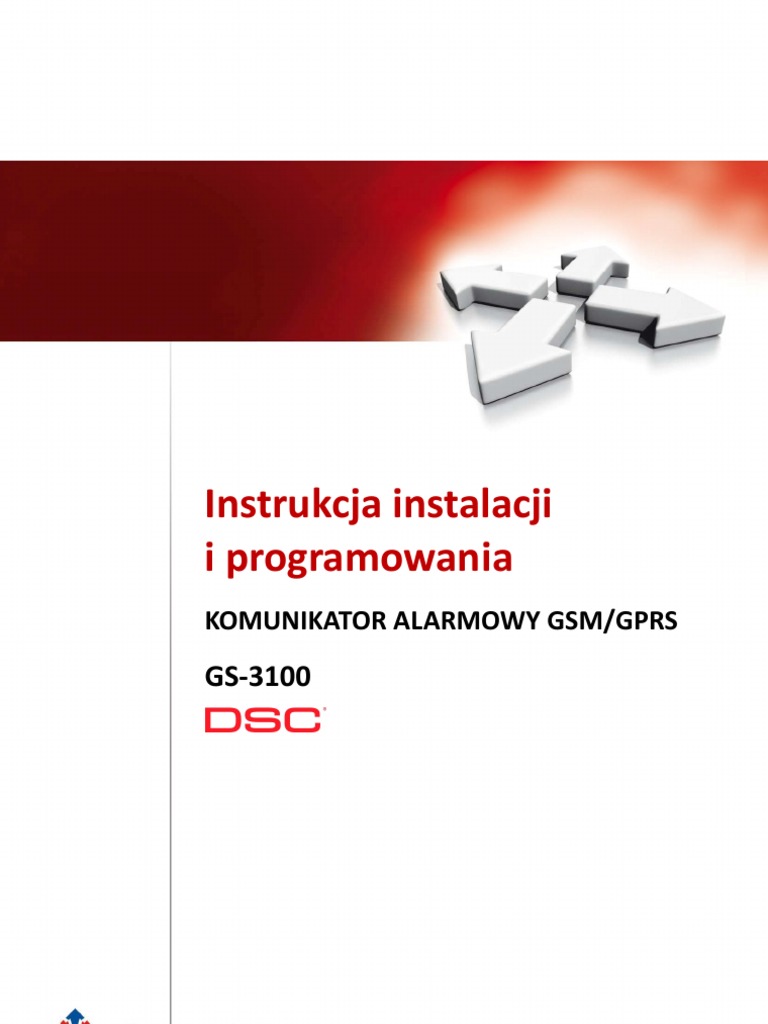 DSC Gs3100 Inst | PDF