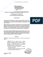 Decreto Ejecutivo 584 de 9 de Agosto 2012