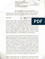 Denuncia de Supuestas Irregularidades Del Magistrado Orlando Ateortua Diaz