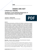 All Responses Are Not Created Equal: Variations in The Antiracist Responses of First-Generation French Blacks