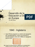 Historia de La Educación A Distancia en Europa