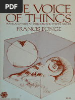 PONGE Nature Things | PDF | Classics | General Fiction