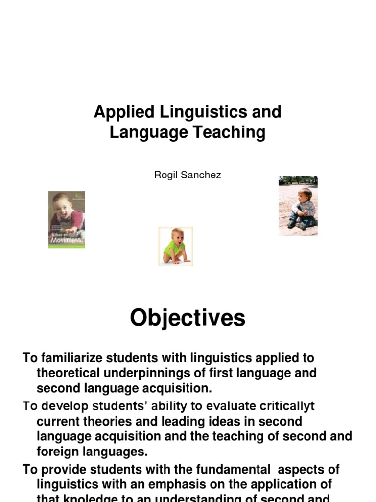 Applied Linguistics for Educators | PDF | Applied Linguistics | Second ...
