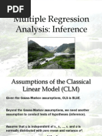 Multiple Regression Analysis - Inference