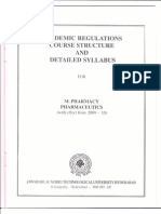 M.pharmacy - Pharmaceutics Syllabus Book