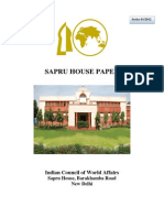Sapru House Paper: Indian Council of World Affairs