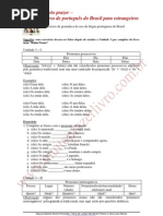 Livro Muito Prazer portugues gramatica-unidade3