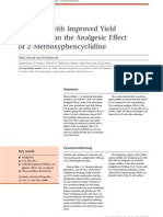 Synthesis with Improved Yield and Study on the Analgesic Effect of 2-Methoxyphencyclidine