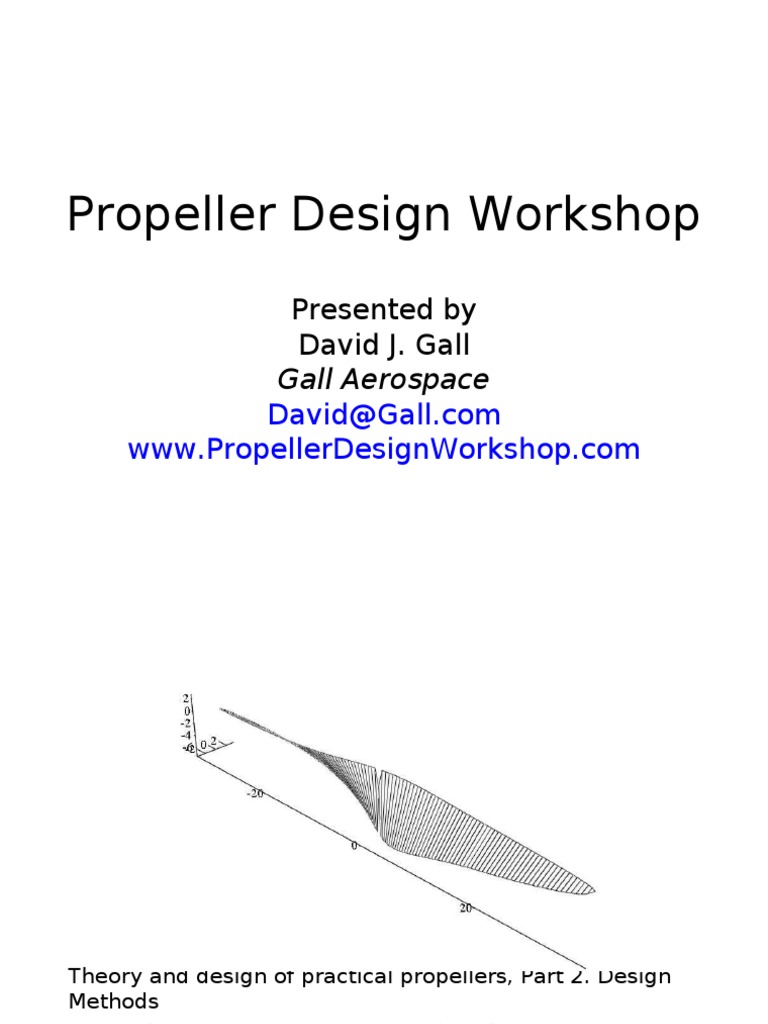 Propeller Design Propeller Lift (Force)