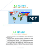 Géographie Le Monde en couleurs et détaillé