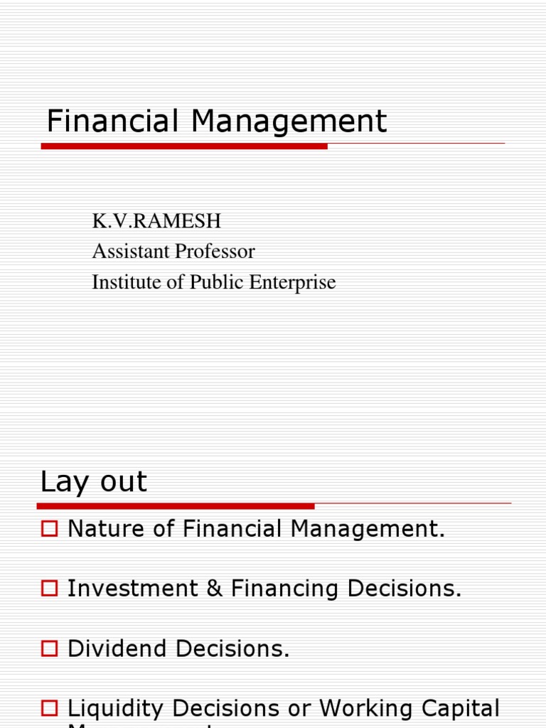 Financial Management.ppt 2011 Cost Of Capital Capital Structure