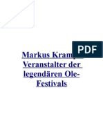 Markus Krampe Veranstalter Der Legendären Ole-Festivals