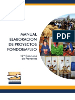 Manual de Elaboracion de Proyectos de FONDOEMPLEO - 12 Concurso