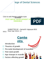 Post Natal Development of Mandible