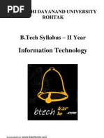 B.tech MDU Syllabus (IT) 2yr