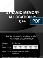 Dynamic Memory Allocation in c++