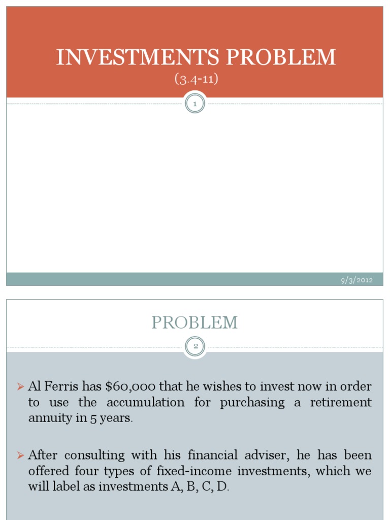 Investment Optimization Model for Retirement | PDF