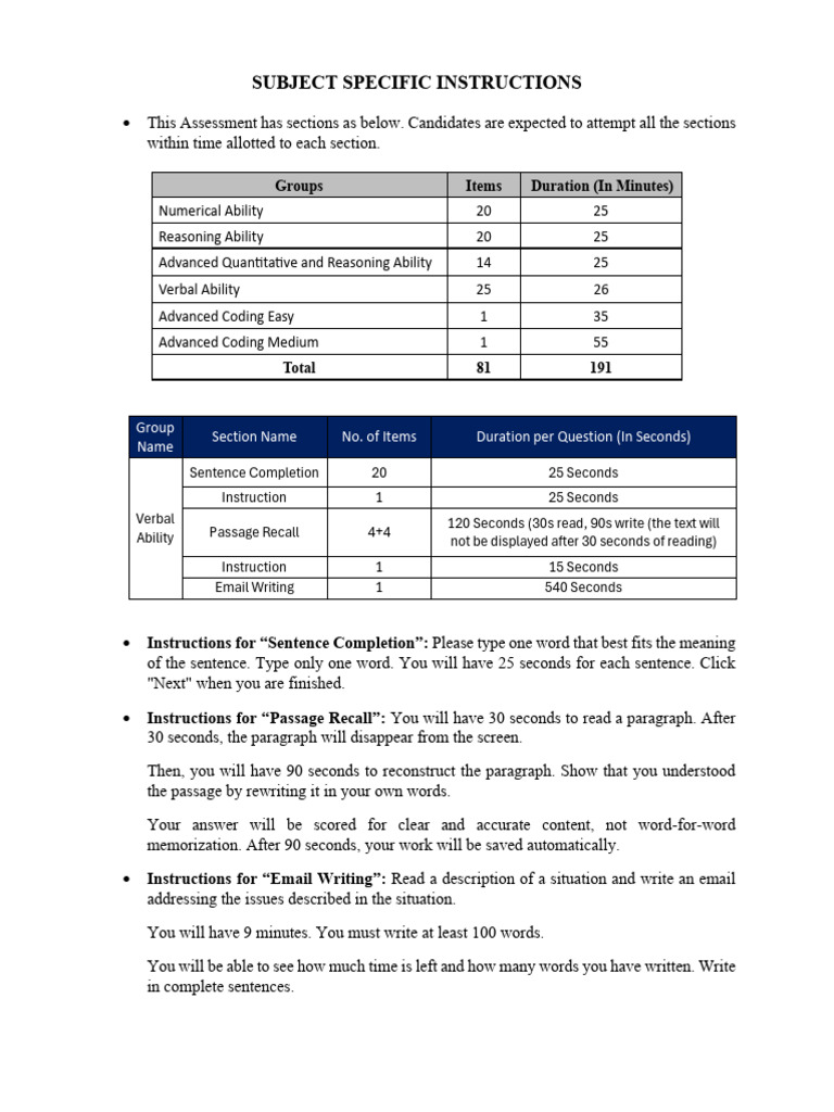 Final - Subject Specific Instructions 09 | PDF | Multiple Choice ...