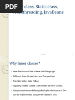 Inner Classes & MultiThreading in JAVA