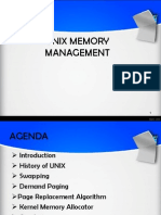 UNIX Memory Management