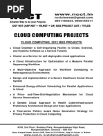 Download Dot Net - Cloud Computing Project Titles - List  2012-13 2011 2010 2009 2008 by ncctprojects3231 SN104798635 doc pdf