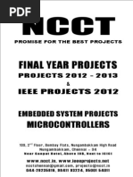 Download NCCT - 2012 - 2013 IEEE Projects List - Embedded System Projects by ncctprojects3231 SN104798798 doc pdf