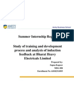 Summer Internship Report: Prepared By: Sapna Kapoor Mba HR Enrollment No A0102311093