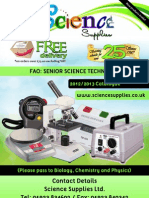 Science Supplies Catalogue