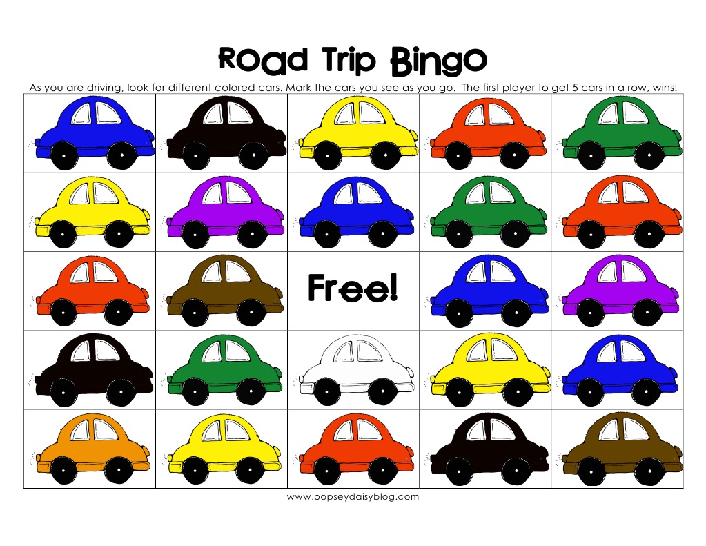 Road Trip Bingo Game Instructions | PDF