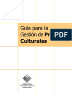 Guía para la gestión de proyectos culturales